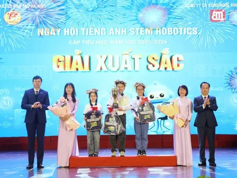 Tổng kết, trao giải “Ngày hội tiếng Anh STEM Robotics” cấp tiểu học TP Hà Nội năm học 2025-2026