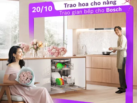 Thay lời cảm ơn 20/10: San sẻ gánh nặng việc nhà với Bosch