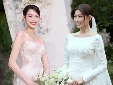 2 mẫu váy cưới 'hot rần rần' sau đám cưới tiền tỷ của Đỗ Thị Hà và Chế Nguyễn Quỳnh Châu