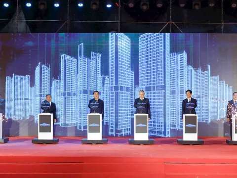 Tổng Bí thư Tô Lâm dự lễ khởi công dự án Khu đô thị đa mục tiêu tại Hà Nội