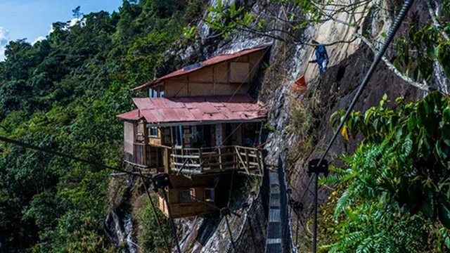 Clip: Chóng mặt với khách sạn vách núi ở Colombia thách thức mọi du khách