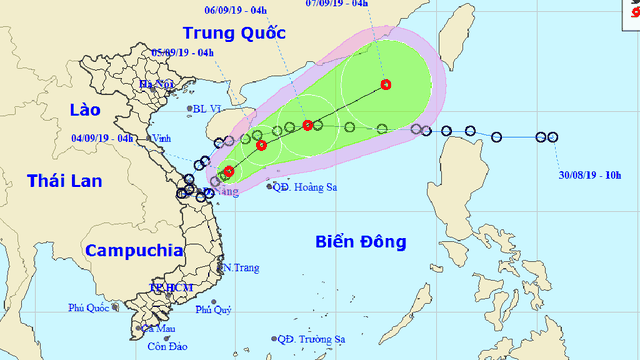 Dự báo thời tiết 05-09-2019