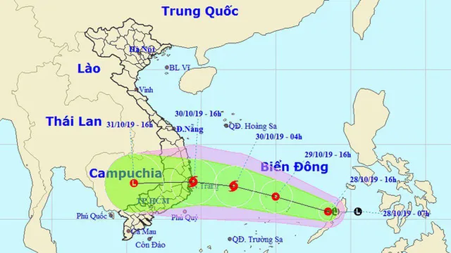 Mới nhất: Áp thấp nhiệt đới đã mạnh lên, giật cấp 9 khả năng thành bão